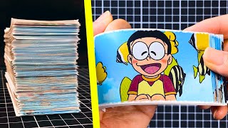 Doraemon Cartoon Flip Book | Snorkelling in the Sky | with Sound Effect