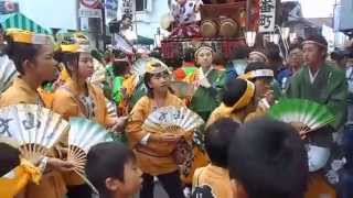 飯能まつり２０１４　中山山車　広小路　第一回引き合わせの子供たち　2014.11.2 Hanno Festival