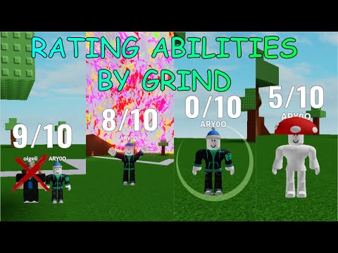 RATING ABILITIES BY GRIND  ABILITY WARS - ARY0O
