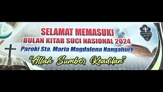 PERARAKAN KITAB SUCI BULAN KITAB SUCI NASIONAL 2024 SEBELUM MISA PEMBUKAAN