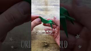 ORIGAMI GRASSHOPPER EASY CRAFT TUTORIAL | MAKE INSECTS PAPER ORIGAMI INSTRUCTIONS GRASSHOPPER CRAFTS