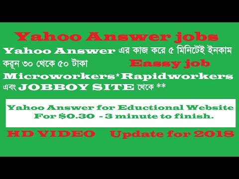 Yahoo answer job tutorial for 2018 Yahoo answer job tutorial for 2018