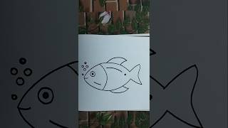 How To Draw A Fish For Kids || Fish Drawing 🐟 #shorts #trending #youtubeshorts #ytshorts #viralvideo