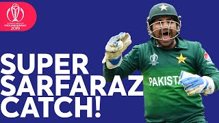Super Sarfaraz Ahmed's Diving Catch! | ICC Cricket World Cup 2019