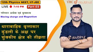 धारावाहिक वृत्ताकार कुंडली के अक्ष पर चुंबकीय क्षेत्र की तीव्रता |12th |Physics |Chapter 4 | Lec 03