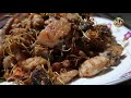 ឆាសាច់មាន់គល់ស្លឹកគ្រៃ fried chicken with lemongrass