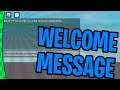 How to make Welcome messages in roblox studio! (Roblox Studio Scripting Tutorial 2021)