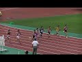 近江高校男子陸上競技部　中神（兄）・石原１００ｍ　2015.7.11