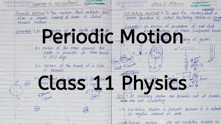 Periodic Motion | Chapter 13 | Oscillations | Class 11 Physics