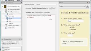 Canard Tutorial - Video 4 - Word Substitutions