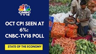 October CPI Seen Rising To 6%; September IIP Data Pegged At 2.36%: CNBC TV18 Poll | CNBC TV18