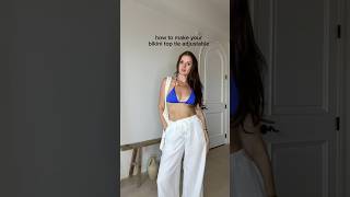 Adjustable Bikini Hack π #howto #bikini #hack #fashionhack #stylehack #beachwear #swimsuit #hacks