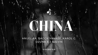 Anuel AA, Daddy Yankee, Karol G, Ozuna & J Balvin - China (Letra/Lyrics)