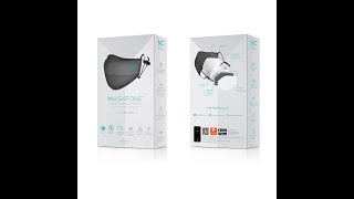 MaskFone with hands-on (Bluetooth Mask): Regular mask with headset.