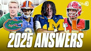 College Football 2025 Season Defining ANSWERS For Michigan Wolverines, Florida Gators, Miami Canes