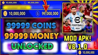 (TUTORIAL!) eFootball PES 2022 Mod Apk v6.1.0 Gameplay - Unlimited Coins,epoint PES 2022 Mod Menu.