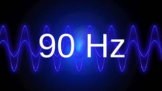 90 Hz clean pure sine wave BASS TEST TONE frequency