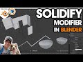 Blender SOLIDIFY MODIFIER Tutorial - Adding Thickness to Objects in Blender!