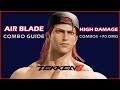 TEKKEN 8 - HWOARANG AIR BLADE COMBO GUIDE with inputs (HIGH DAMAGE +70 DMG)