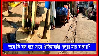 বাধার মুখে ঐতিহ্যবাহী পদুয়া কাঁচা বাজারের মাছ বাজার বন্ধের পথে | Cplus