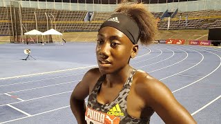 Alexis James wins 100m hurdles at Youngster Goldsmith Classics