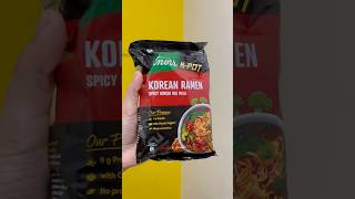 Trying Knorr K-Pot *Kimchi Ramen*🍜🌶️#shorts #ramen #asmr #review #food #korean #noodles