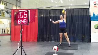 Pam Wheat at the Team Canada try-outs, 2018