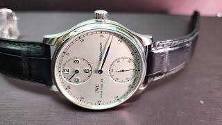 [Chris講錶] IWC 的規範式指針 regulateur 三針一線 platinum @銀聯鐘錶