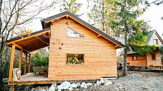 YOUNG FAMILY  Builds Amazing Off Grid WOODEN HOUSE