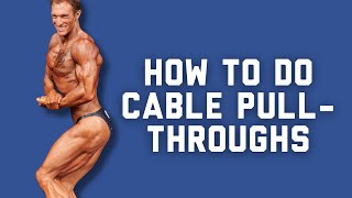 How To CABLE PULL-THROUGH For Glute and Hamstring Development