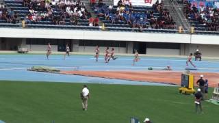 2016 北関東高校総体陸上 女子200m予選2組