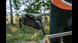 A Saddle Bag with an Integrated Garmin Varia Mount?! Introducing the KOM Cycling Saddle Bag