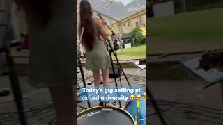 #livemusic #jazz #jazzband #soundcheck #views #settings #oxforduniversity #drums #guitar #bass