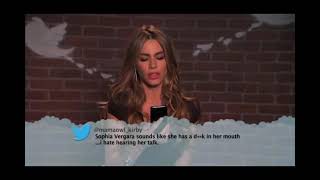 Sofia Vergara reading "mean tweets"