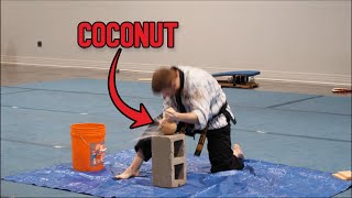 Breaking A Coconut For My Test | Hapkido