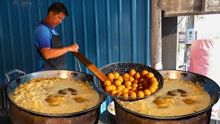 $0.10 Super Sweet! Fried Bananas and Turtle Egg Sold Out As Soon As They Open | Thai Street Food