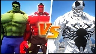 Anti venom VS Team Hulk & red Hulk Epic Marvel battle!
