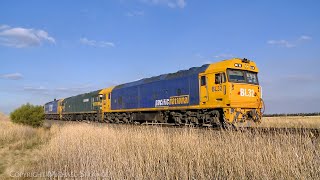 7733V Pacific National Grain Train Approaching Gheringhap (14/4/2024) - PoathTV Australian Railways