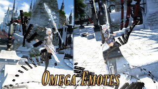 FFXIV: Omega Statue Emotes - Simulation F \u0026 M