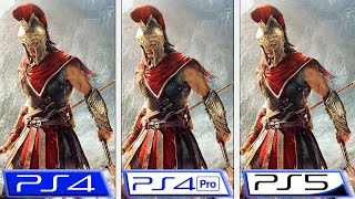 Assassin's Creed: Odyssey | PS5 - PS4 Pro - PS4 | 60FPS Patch Comparison & Framerate Test