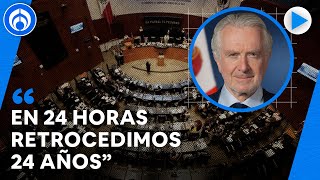 Reformas aprobadas por diputados y senadores nos han hecho retroceder 24 años: Santiago Creel