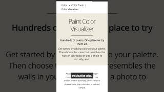 Can't Decide On A Paint Color? - Color Visualizer - Sherwim WIlliam's Secret