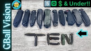 10 BEST EDC Folding Knives| UNDER $50