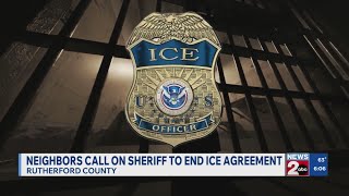 Neighbors call on sheriff to end ICE agreement in Rutherford County