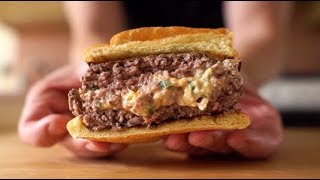 Jalapeño Popper Stuffed Burger: Tailgating Season has Begun!