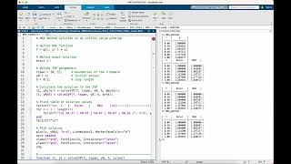 Fourth-order Runge-Kutta method (MATLAB)