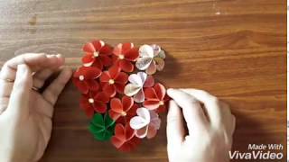 DIY | popsicle sticks with paper flowers wall decor ideas
