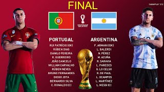 PES 2021 - Final World Cup 2022 Qatar - Portugal vs Argentina - Ronaldo vs Messi
