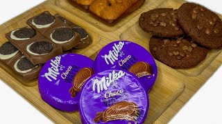 Milka platter | Filling platter with Milka sweets