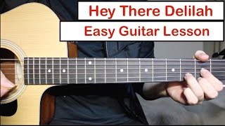 Hey There Delilah - Plain White T's | Guitar Lesson (Tutorial) How to play Chords & Melody